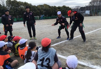 タグラグビー教室を開催しました！（日野市立第五小学校）