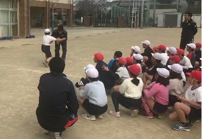 タグラグビー教室を開催しました！（日野市立平山小学校）